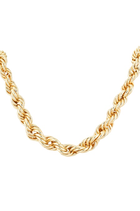 Necklace twist & shine - Gold color 2