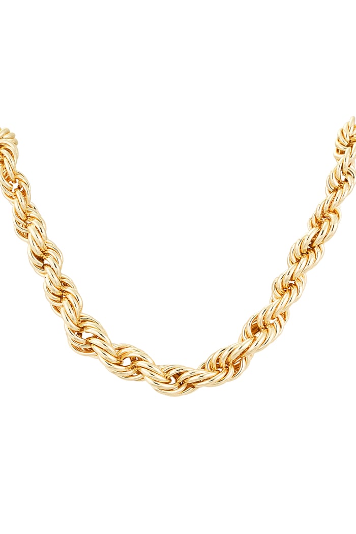 Necklace twist & shine - Gold color 