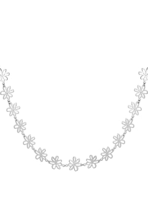 Flower Party Necklace - Silver Color color h5 