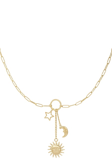 Necklace luminous love - Gold color