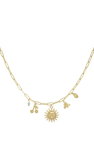 Necklace sunny delight - Gold color h5 