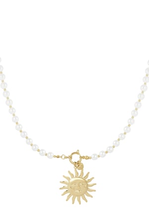 Necklace solar sparkle - Gold color h5 