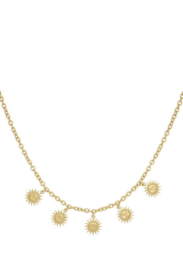 Necklace golden glow - Gold color 