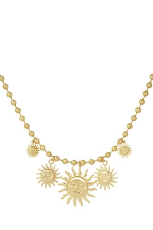 Necklace sunlit charm - Gold color h5 