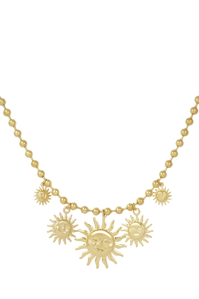 Necklace sunlit charm - Gold color 