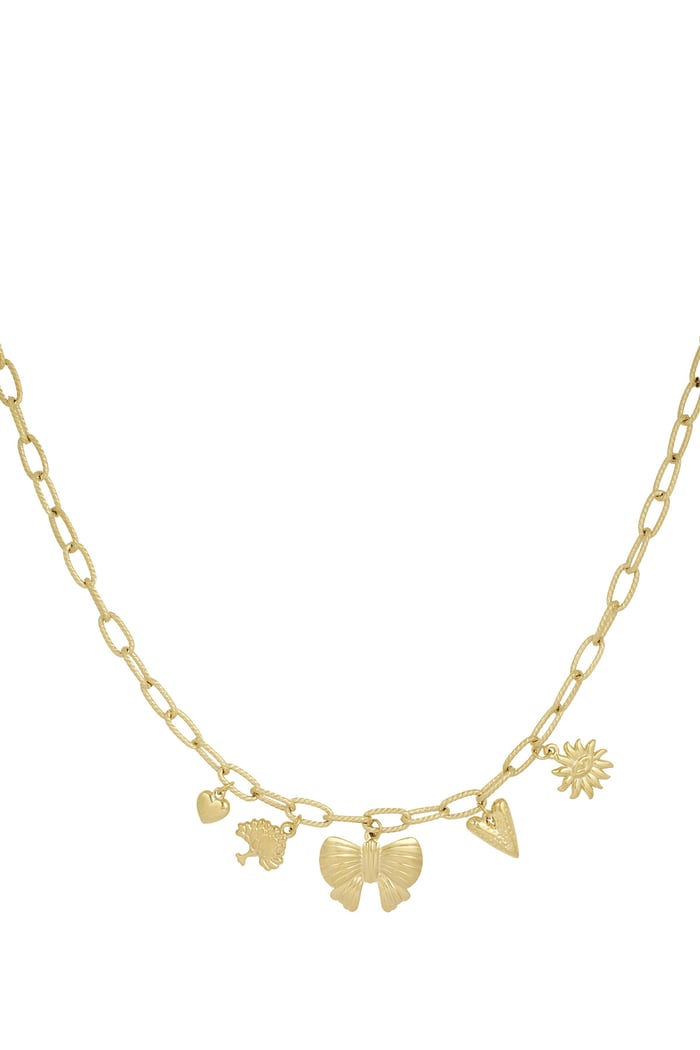 Charm Stories Charm Necklace - Gold color 