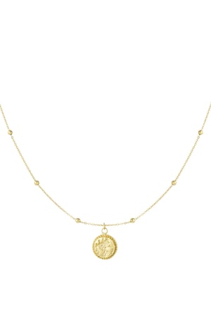 treasure charm necklace - Gold color h5 