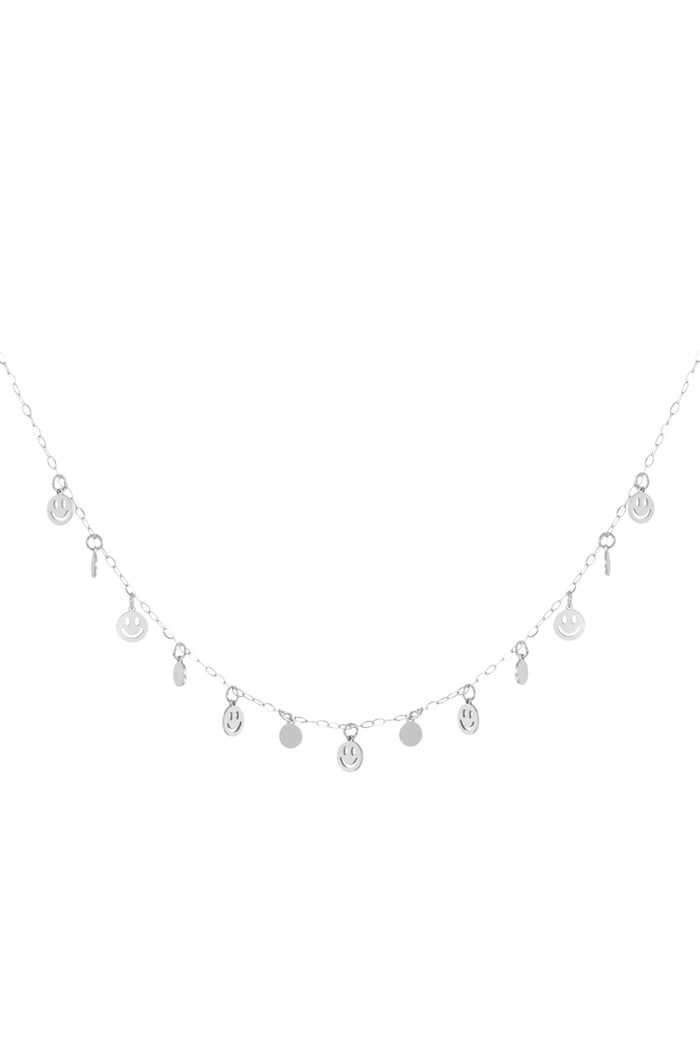 Necklace smile and shine - Silver Color color 