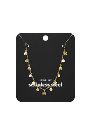 Necklace smile & shine - Gold color h5 Picture3