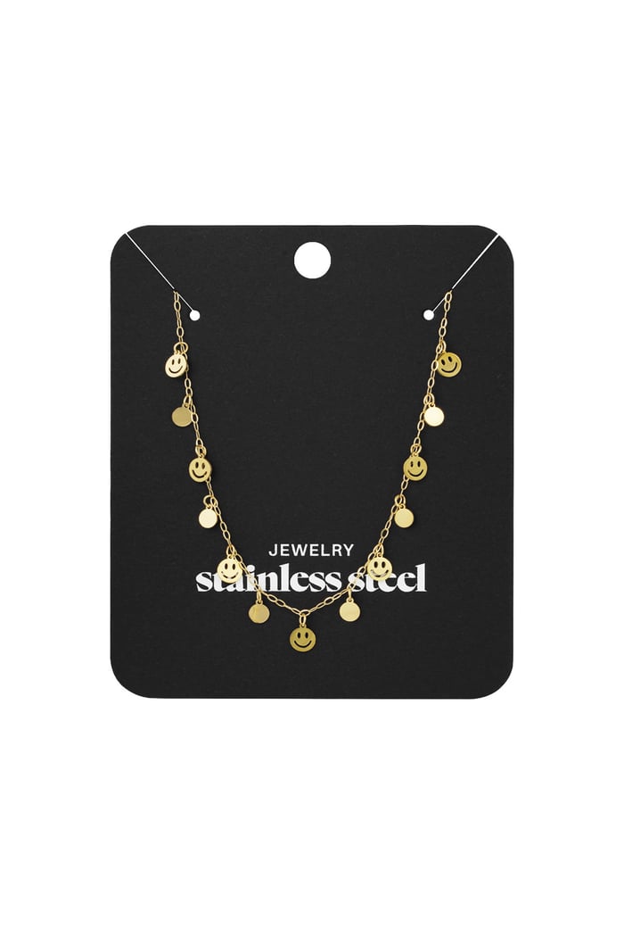 Necklace smile & shine - Gold color Picture3