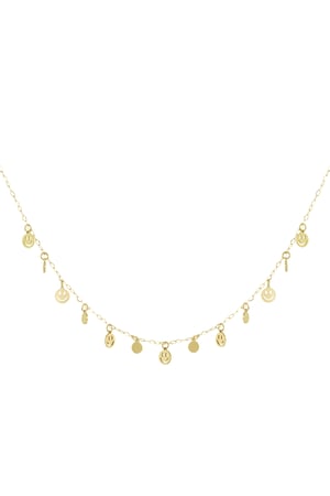 Necklace smile & shine - Gold color h5 