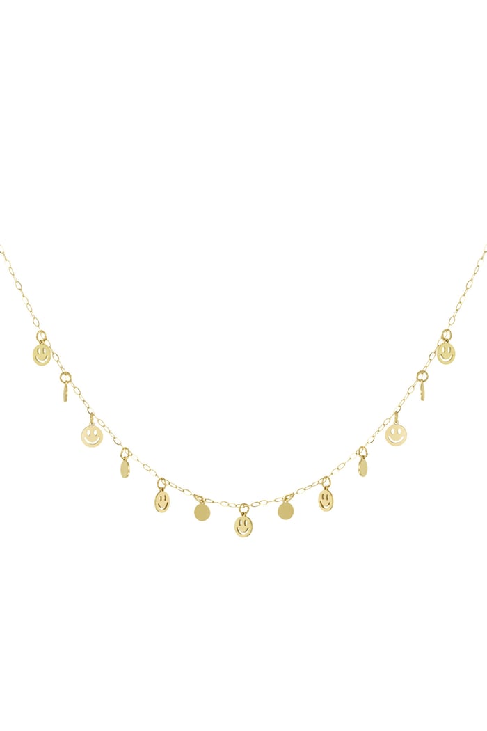 Necklace smile & shine - Gold color 