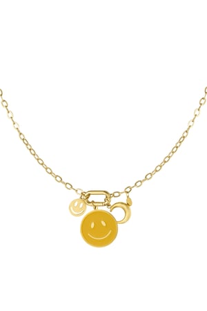 Sunny smile necklace - Gold color h5 