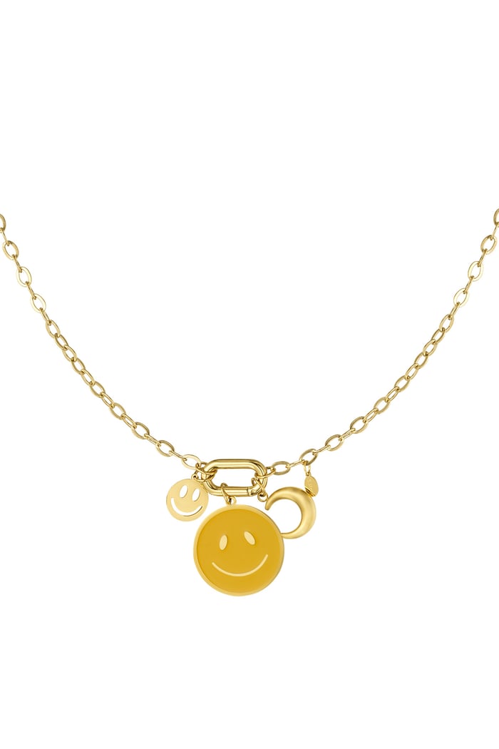 Sunny smile necklace - Gold color 