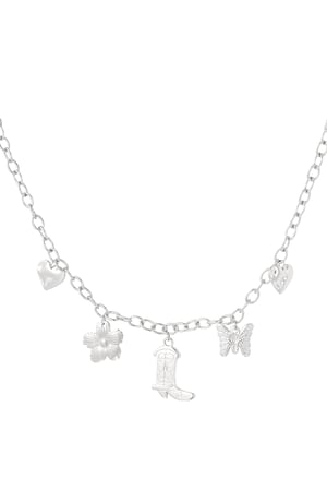 Charm adventure necklace - Silver Color color h5 