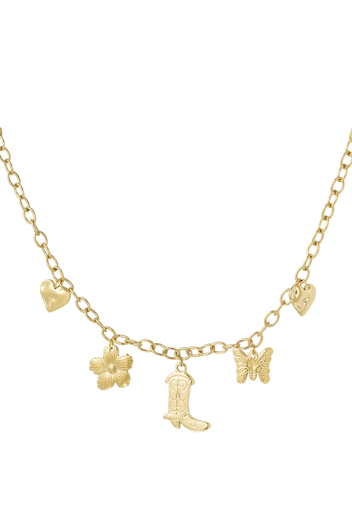 Charm adventure necklace - Gold color 