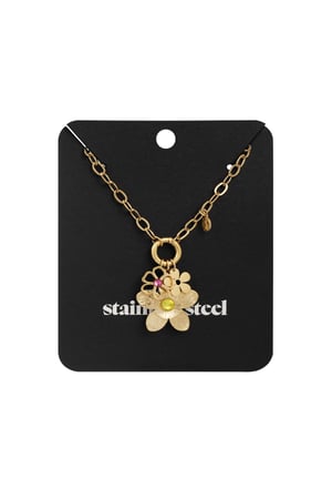 Happy flower necklace - Gold color h5 Picture3