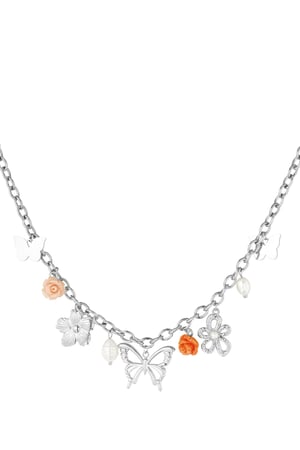 Cheerful charms necklace - Silver Color color h5 