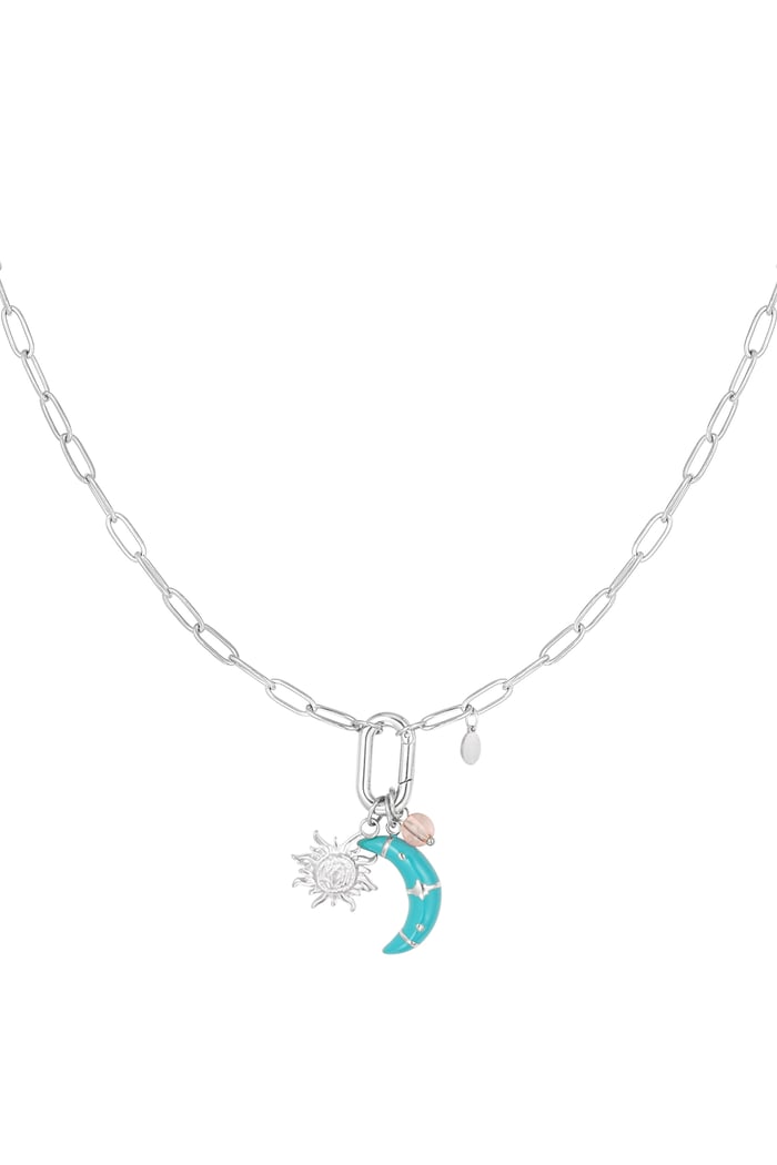 Moonlight magic necklace - Silver Color color 