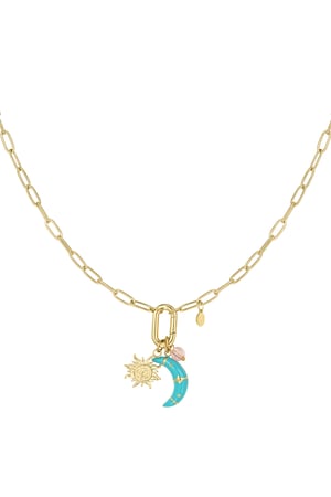 Moonlight magic necklace - Gold color h5 