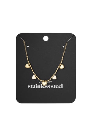 Tiny heart affair necklace - Gold color h5 Picture3