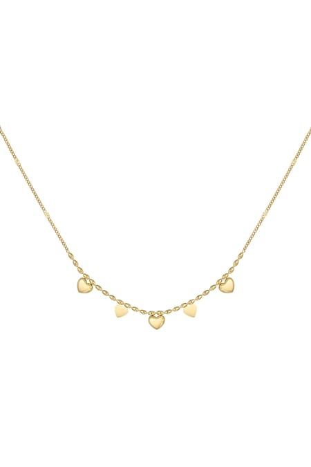 Tiny heart affair necklace - Gold color