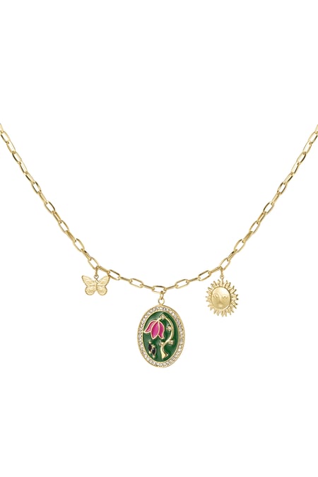 Eternal blossom necklace - Gold color