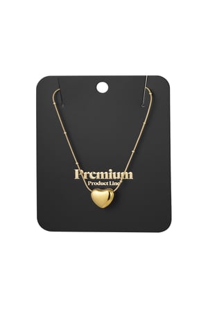 Soft heart necklace - Gold color h5 Picture3