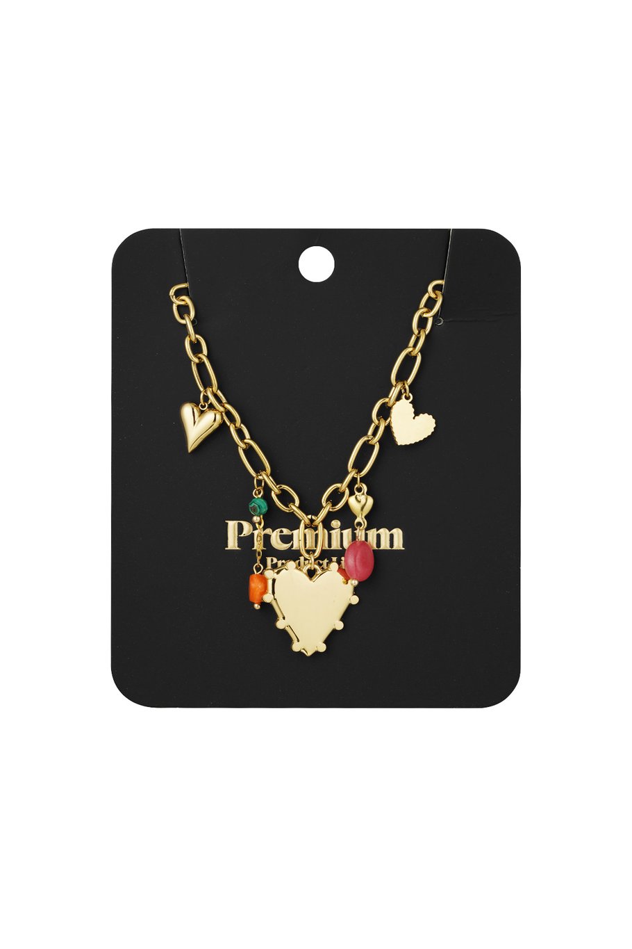Halskette „Vielfalt der Liebe“ – Goldfarbe - Goldfarbefarbe h5Bild2