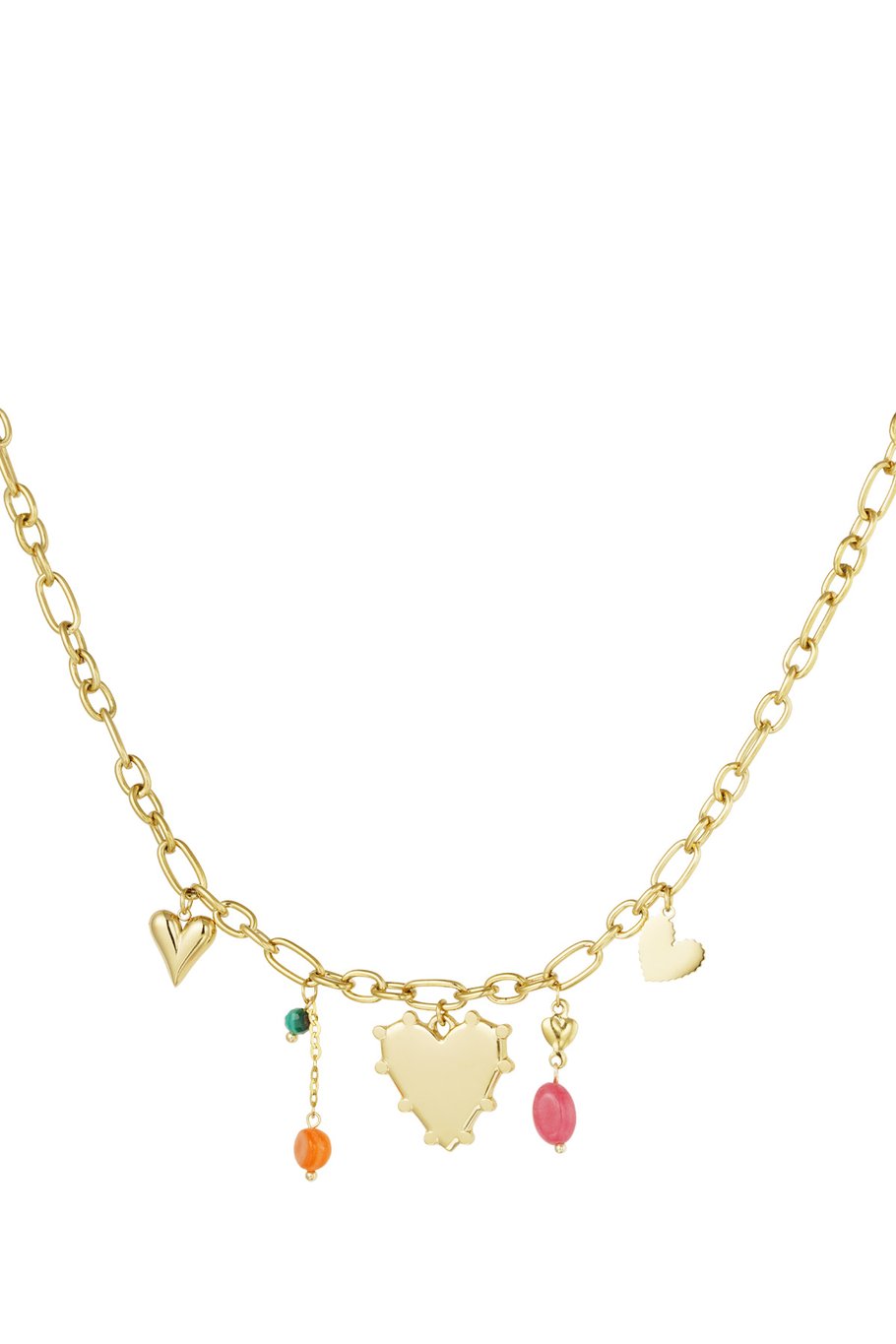 Halskette „Vielfalt der Liebe“ – Goldfarbe - Goldfarbefarbe