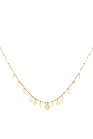 Coined elegance necklace - Gold color h5 