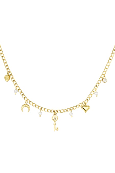 Key to my heart necklace - Gold color