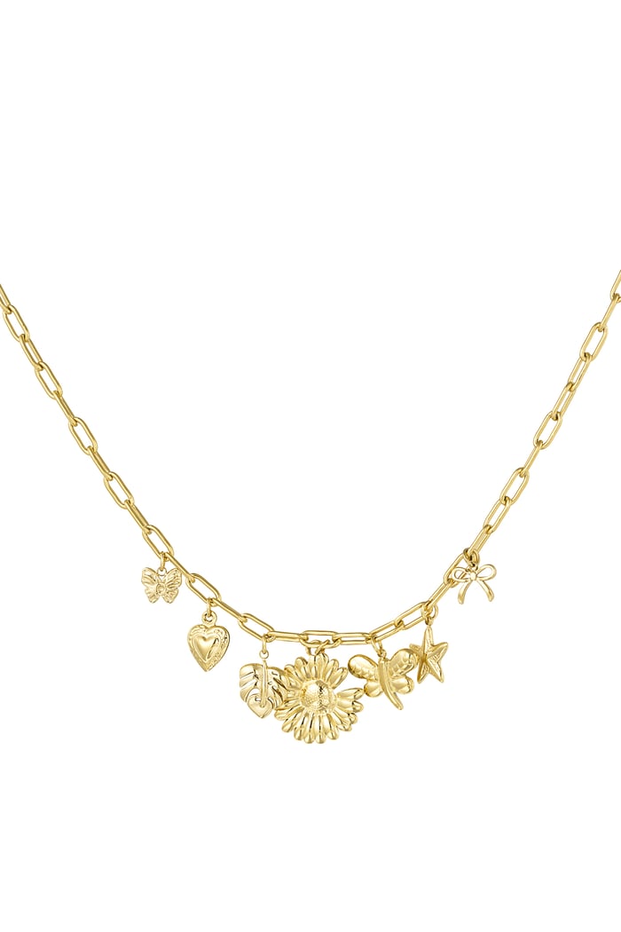 Botanical bliss necklace - Gold color 