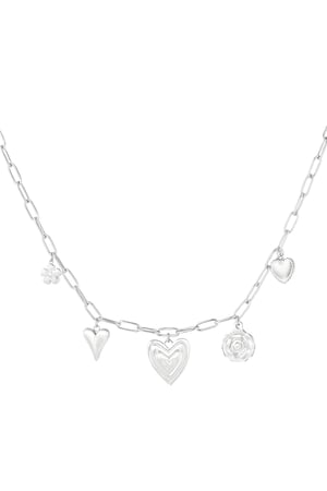 Heartfelt charms necklace - Silver Color color h5 