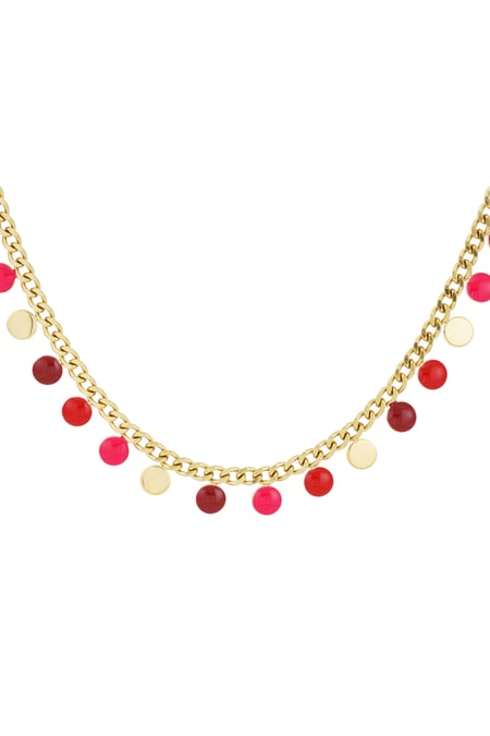 Chain red coin - Gold color 2