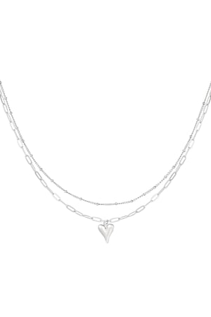 Loving layers necklace - Silver Color color h5 