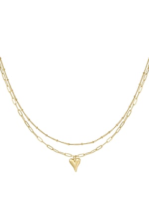 Loving layers necklace - Gold color h5 