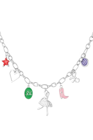 Halskette mit Twinkle-Charms – Silber h5 