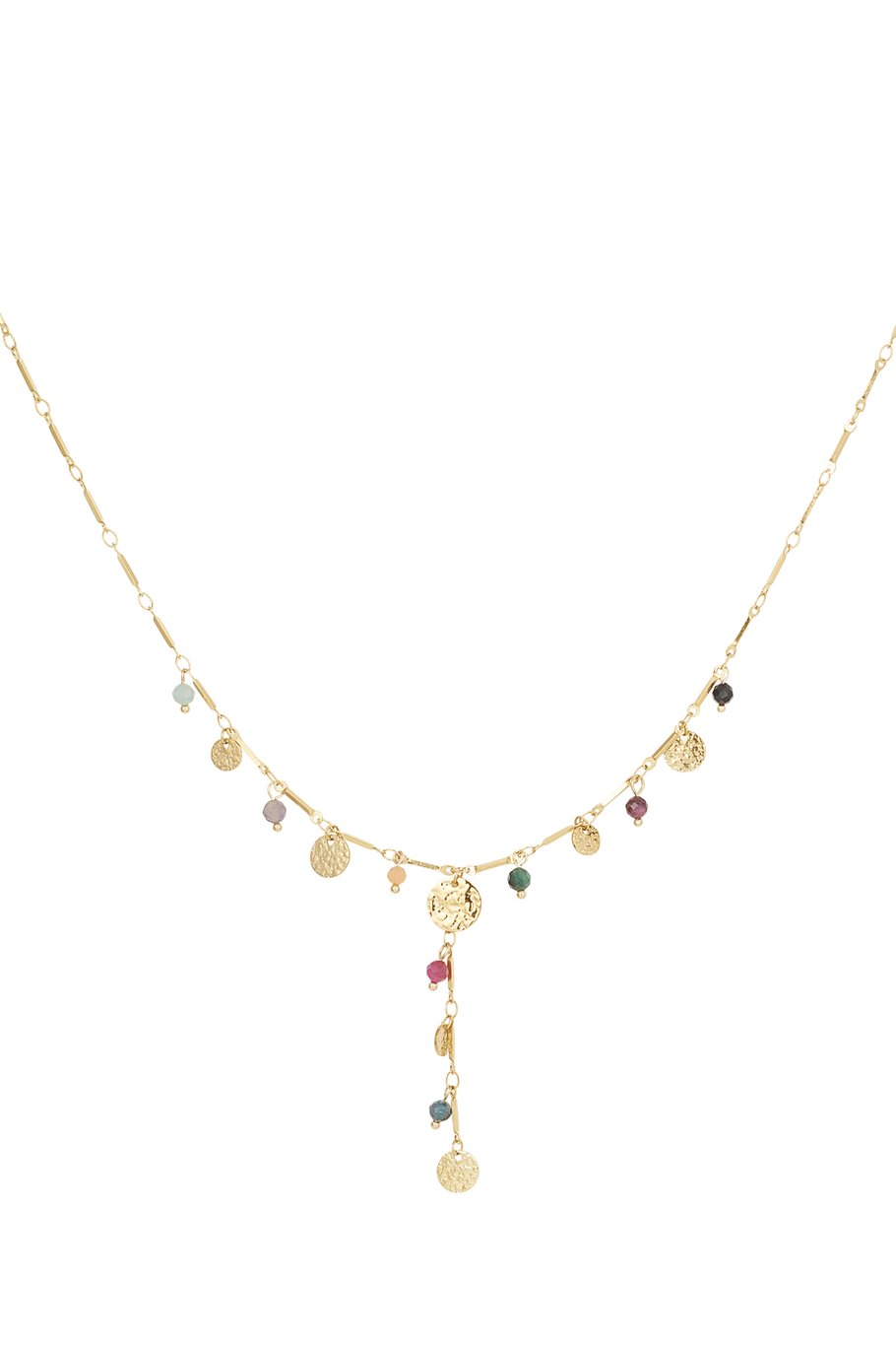 Charmed-Münzen-Halskette – Goldfarbe - Goldfarbefarbe