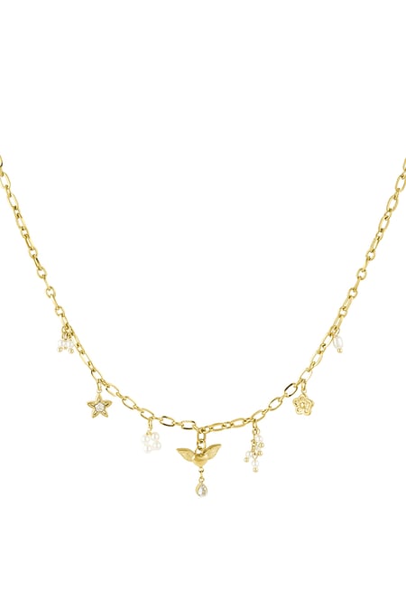 Angel dust charm necklace - Gold color 2