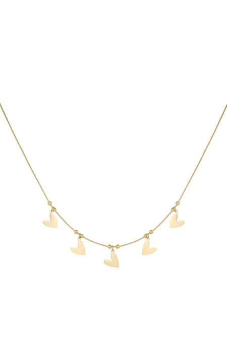 Heart to heart necklace - Gold color 2