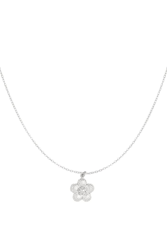 Daisy necklace - Silver Color color 