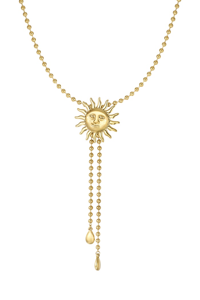 Sunny Charm long necklace - Gold color 