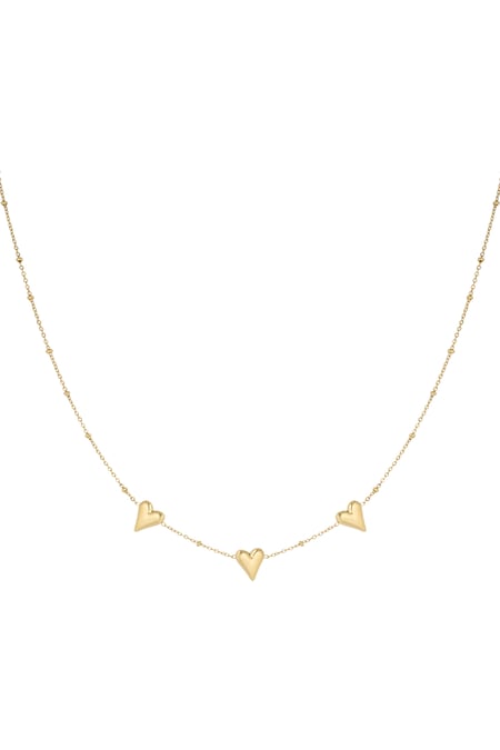 Triple love necklace - Gold color