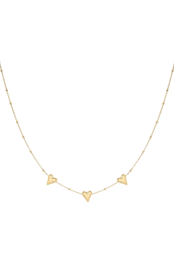 Triple love necklace - Gold color 