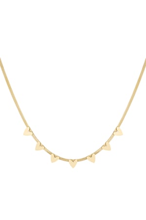 Heart party necklace - Gold color h5 