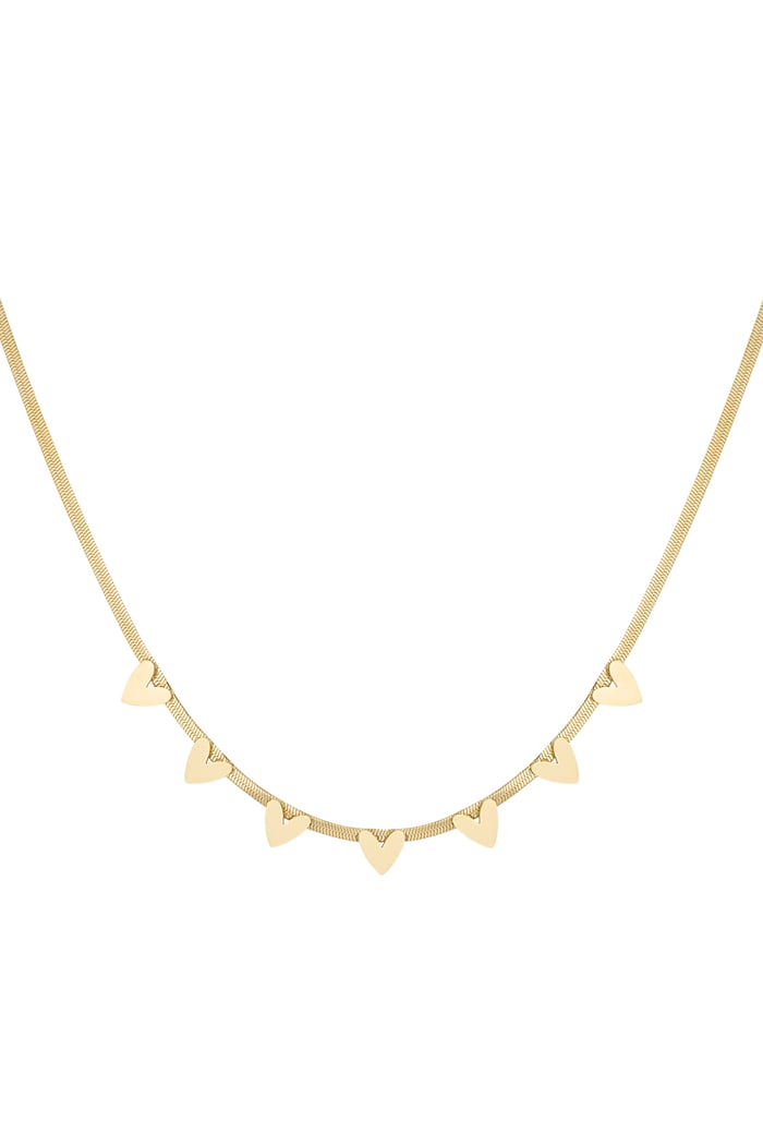 Heart party necklace - Gold color 