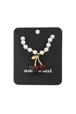 Cherry on top necklace - Gold color h5 Picture3