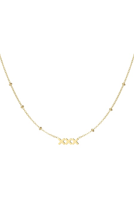 XXX Amsterdam necklace - Gold color 2