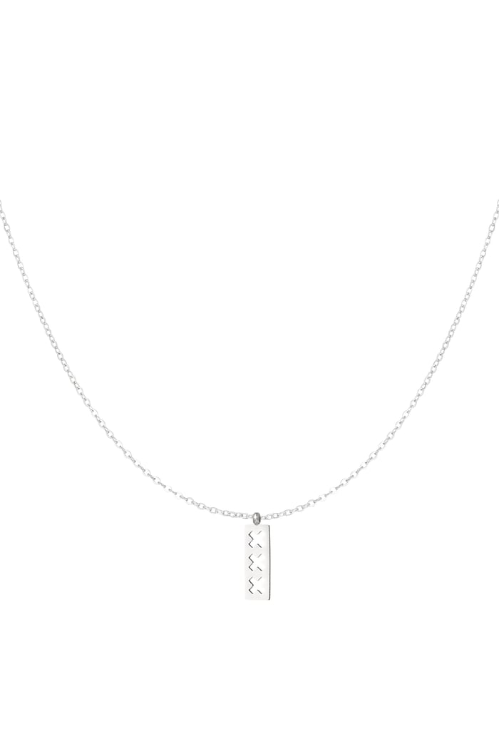 Trio X necklace - Silver Color color 